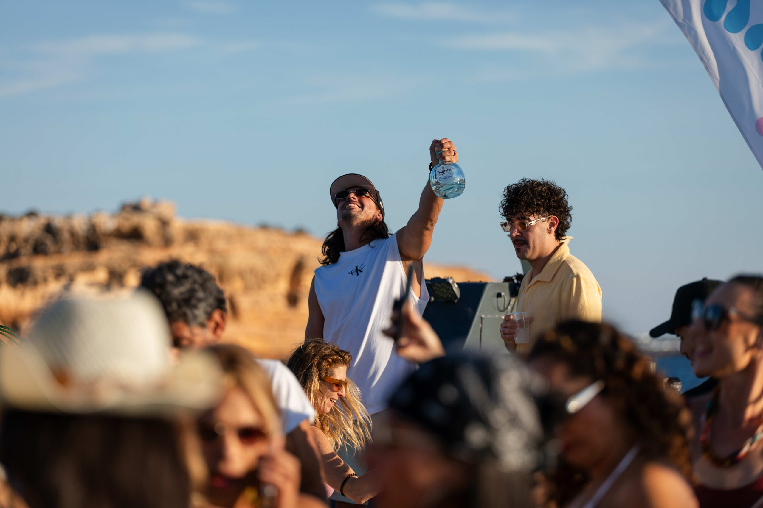people partying on a boat